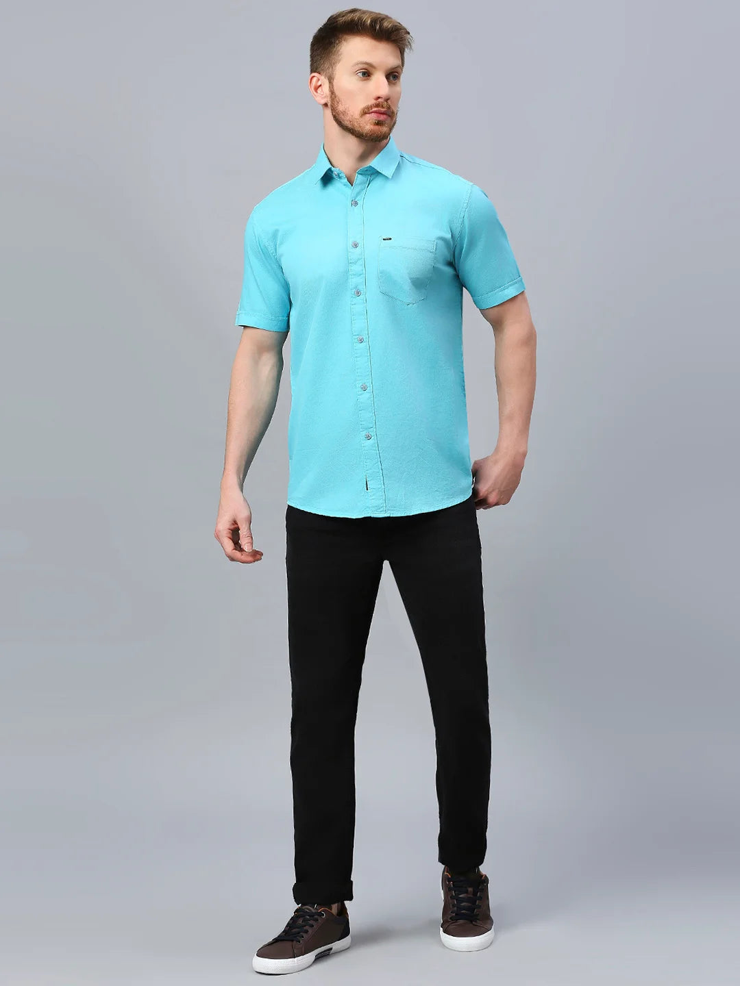 Aqua Solid Shirt