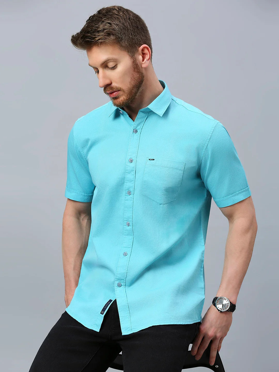 Aqua Solid Shirt