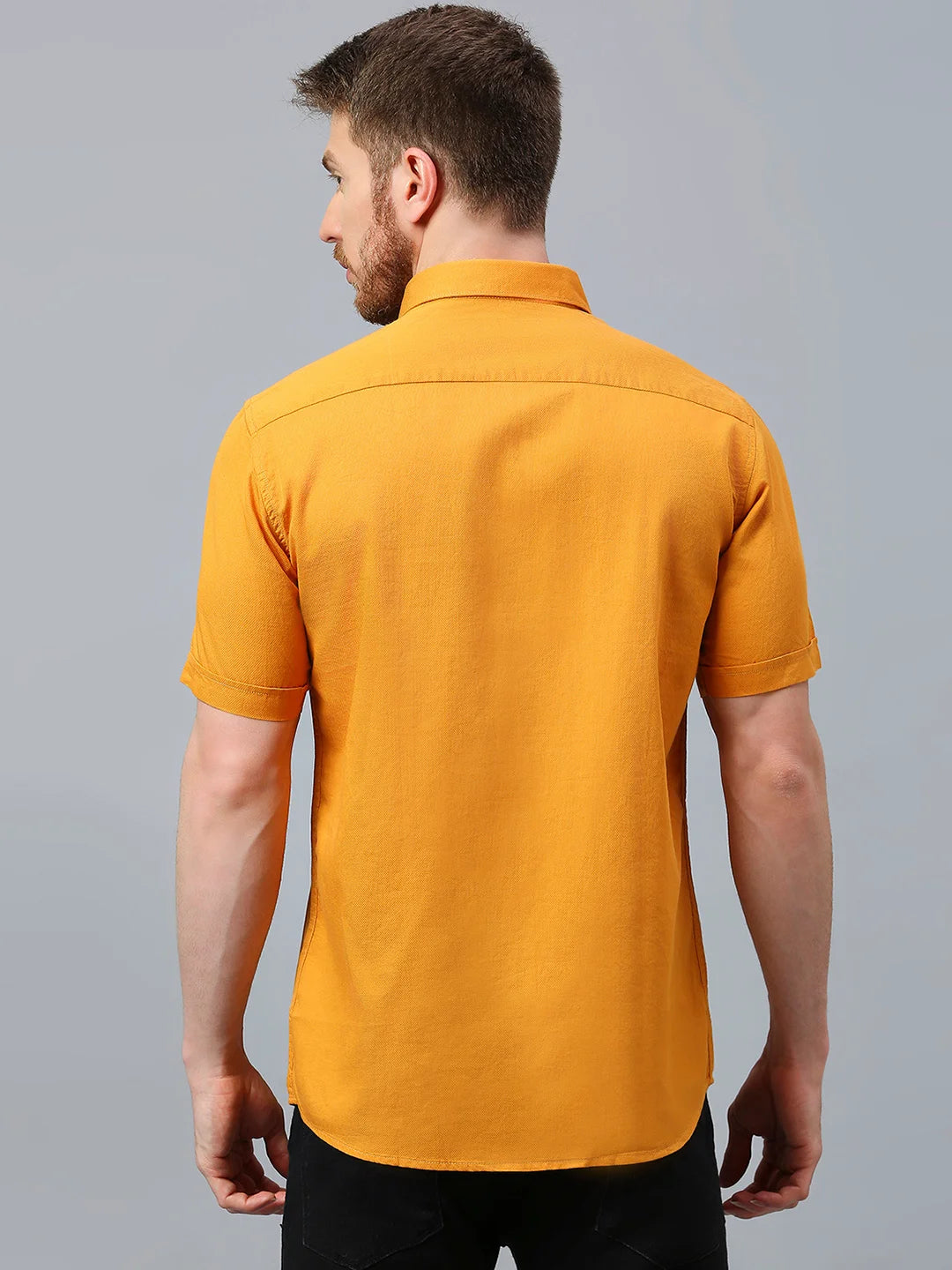 Yellow Solid Shirt