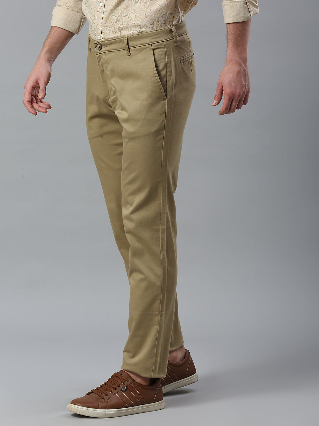 Beige Narrow Trouser