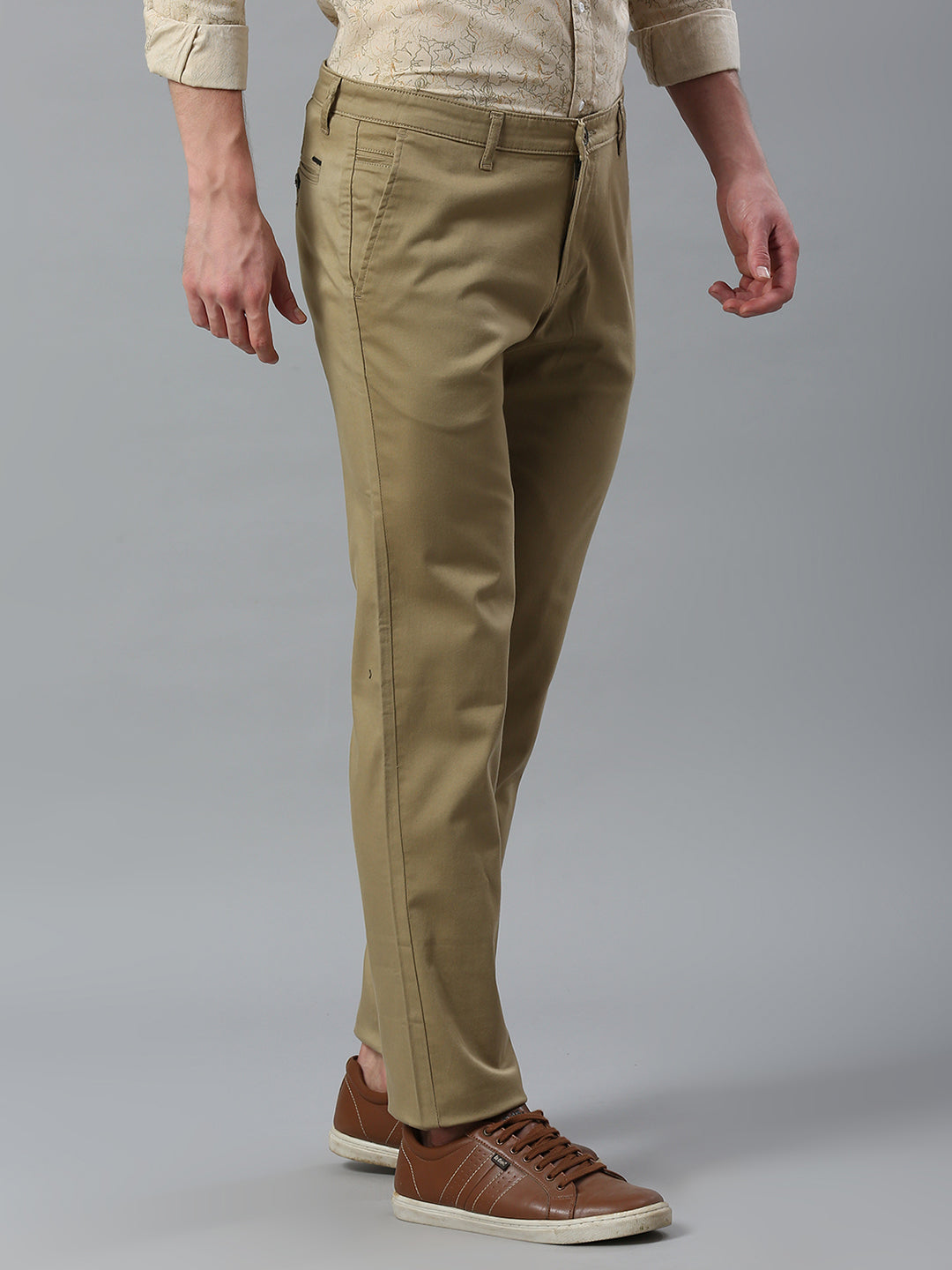 Beige Narrow Trouser