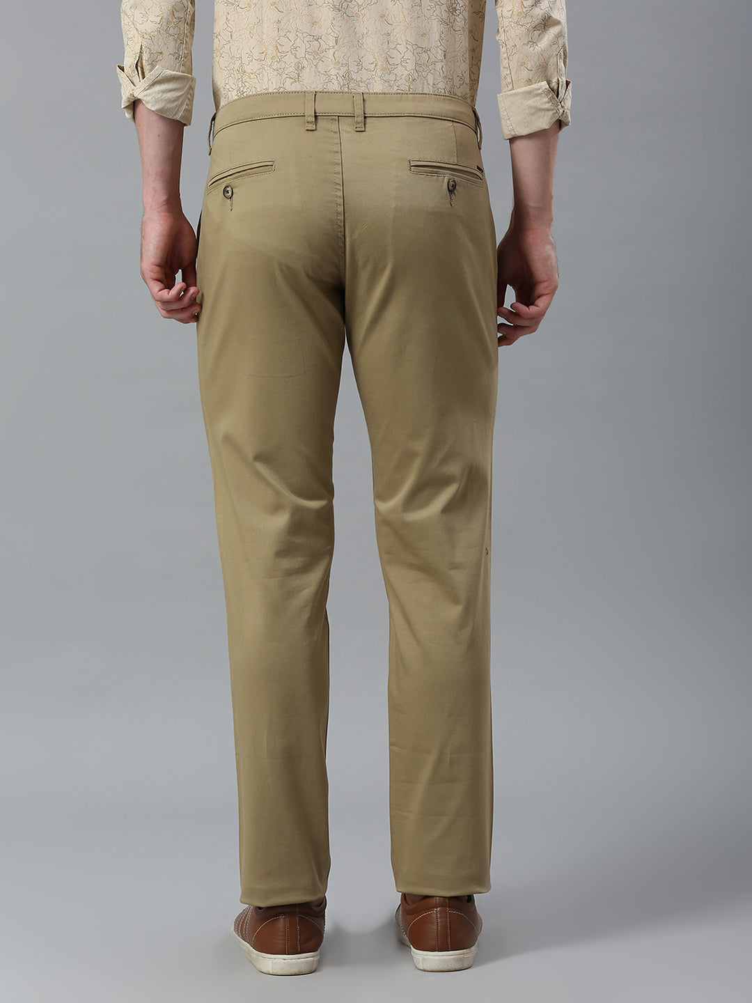 Beige Narrow Trouser