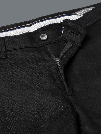 Stretchable Lycra Black Chino Pants