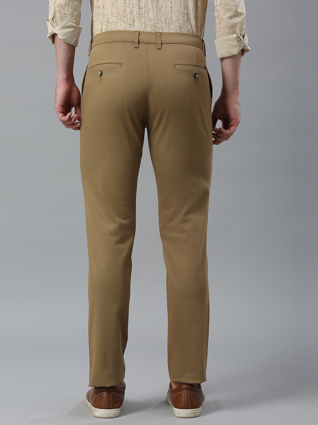 Beige Narrow Trouser