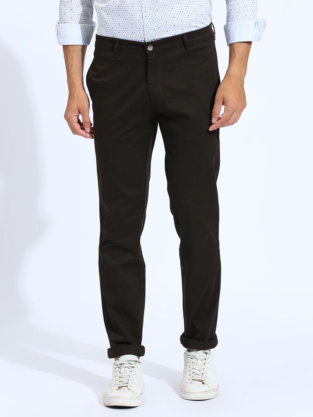 Coffee Narrow Chino Pants