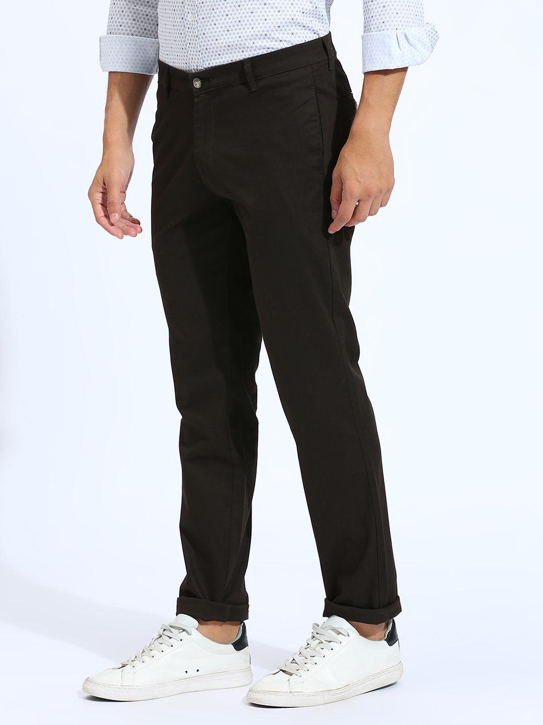 Coffee Narrow Chino Pants