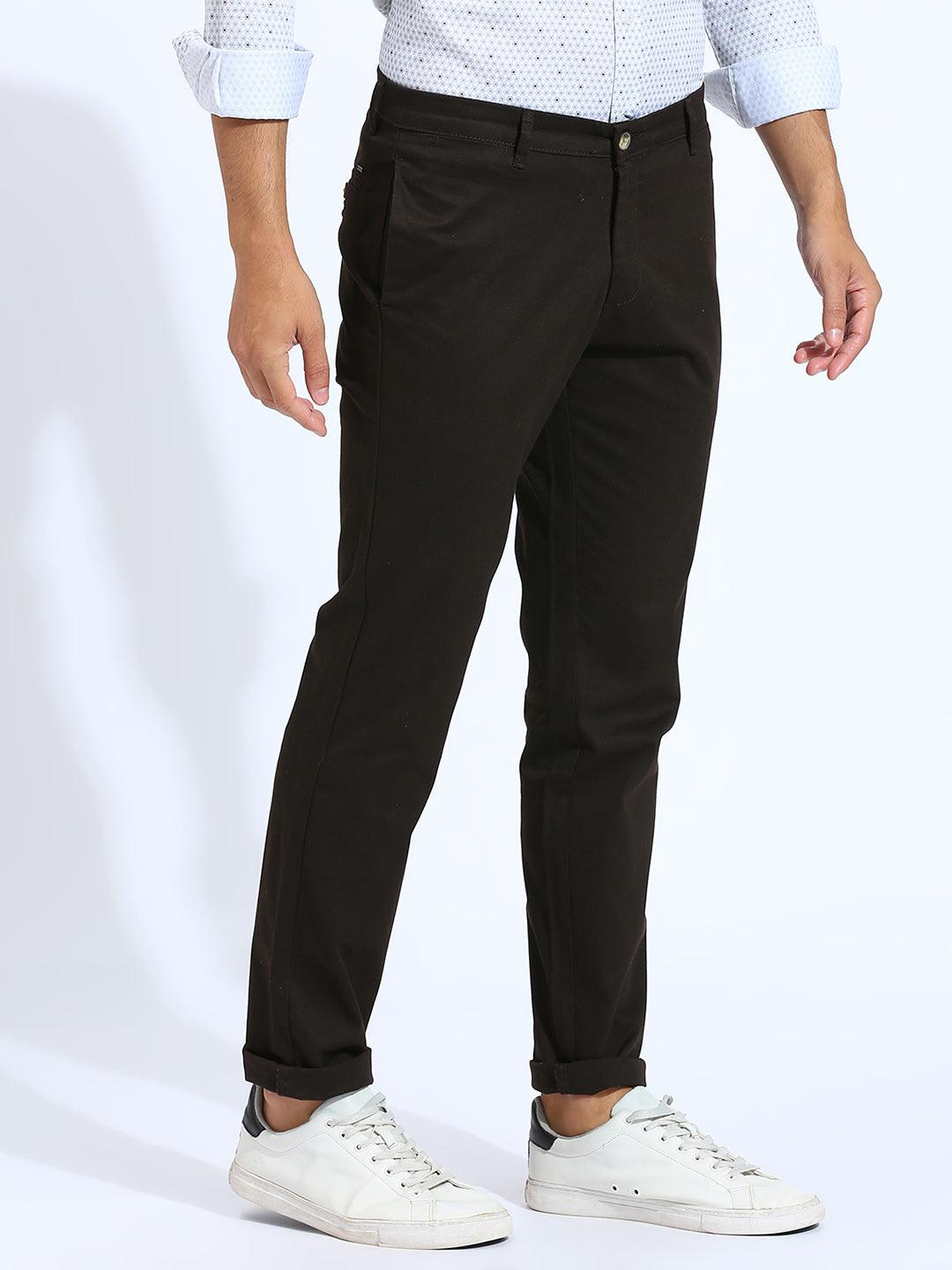Coffee Narrow Chino Pants