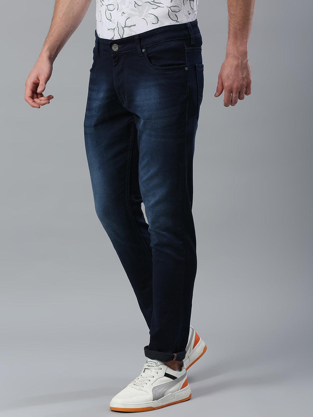 Space Blue Shadow Fade Skinny Fit Jeans