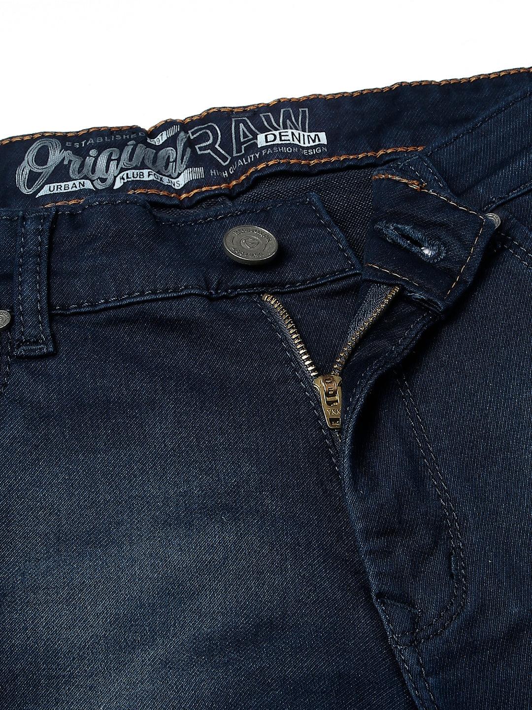 Space Blue Shadow Fade Skinny Fit Jeans