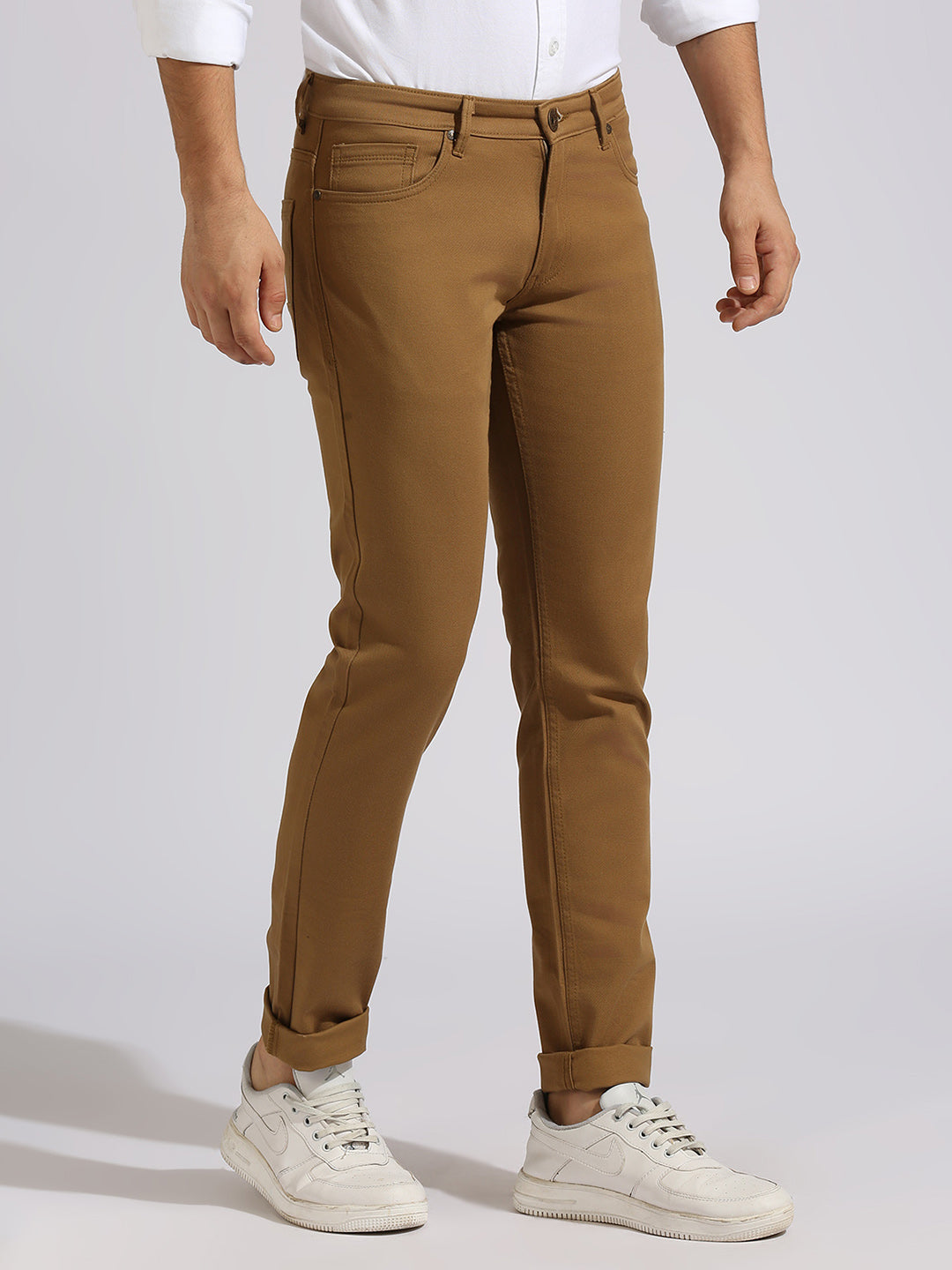 Khaki Skinny Fit Jeans