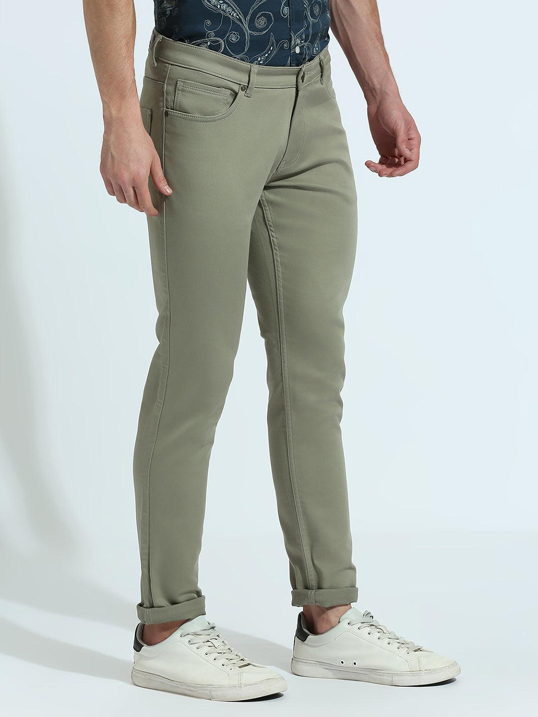Minimal X Olive Skinny Fit Jeans