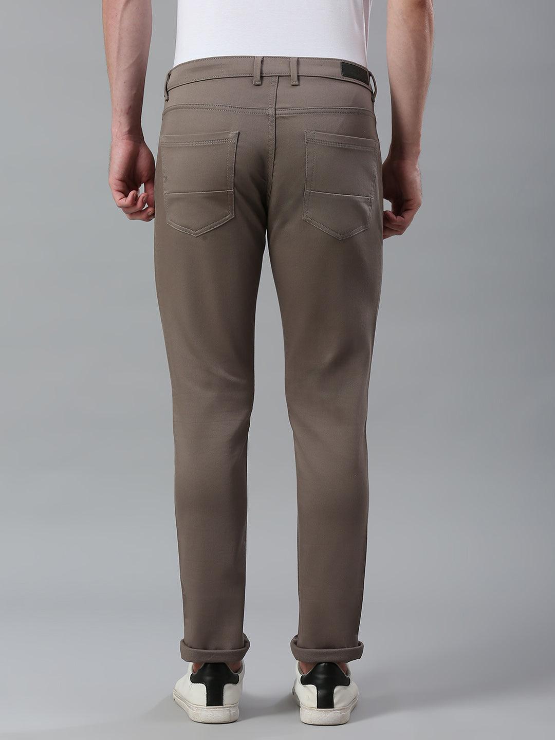 Minimal X Taupe Brown Narrow Fit Jeans