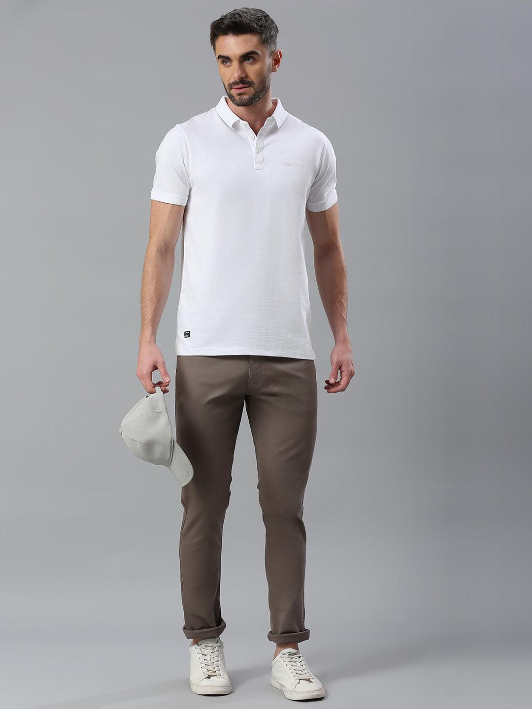 Minimal X Taupe Brown Narrow Fit Jeans