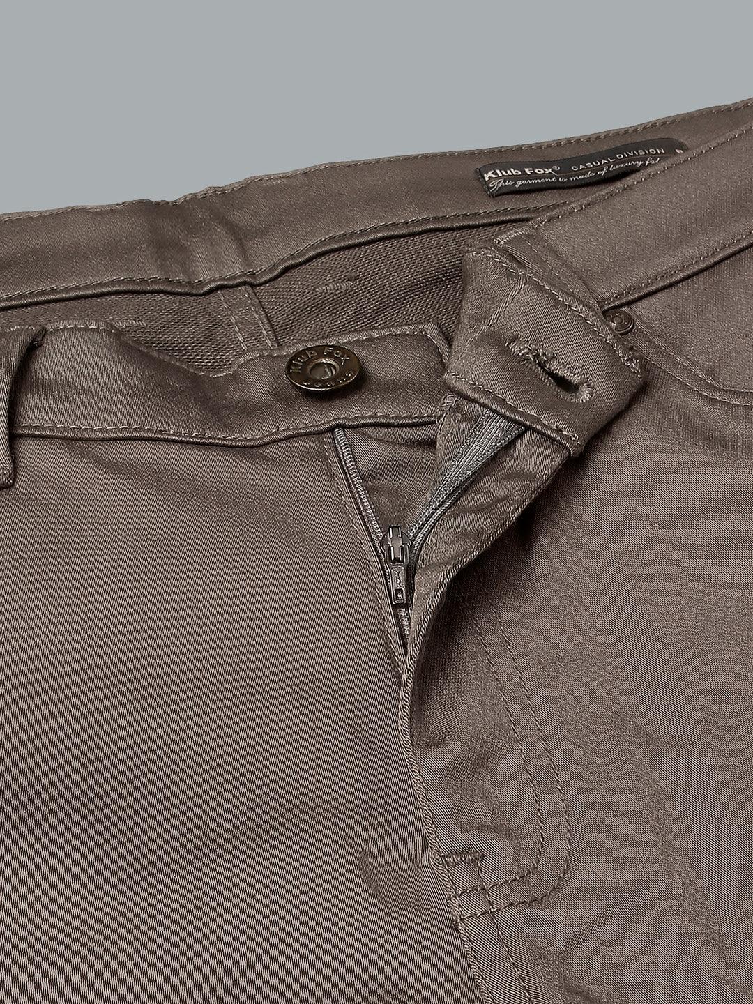 Minimal X Taupe Brown Narrow Fit Jeans