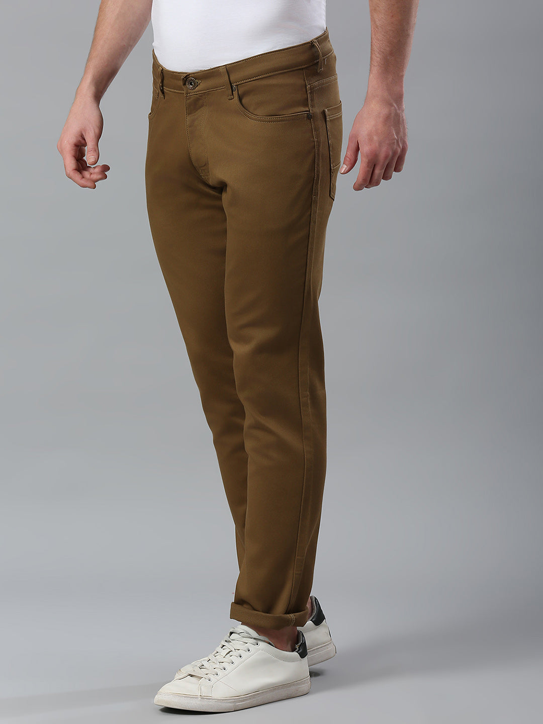 Khaki Narrow Fit Jeans