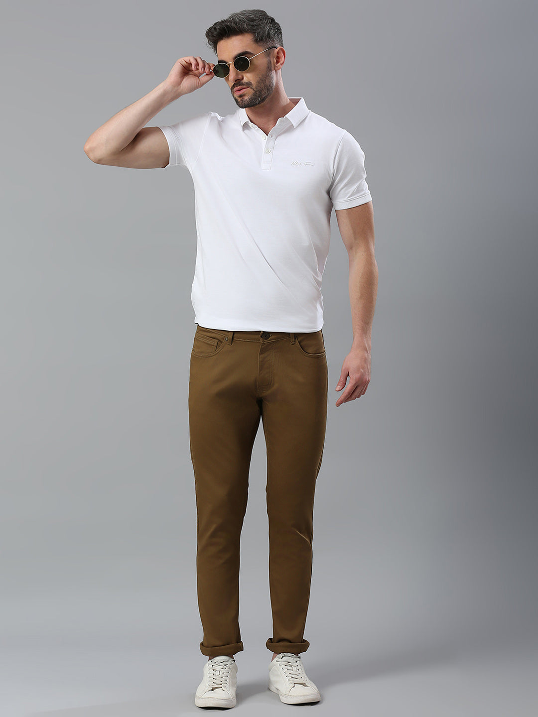 Khaki Narrow Fit Jeans