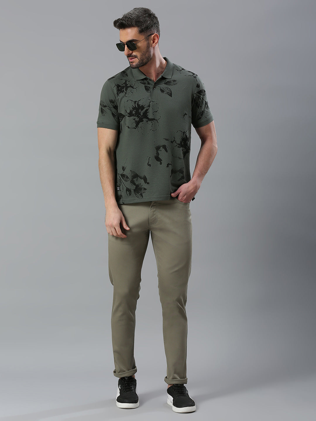 Olive Narrow Fit Jeans