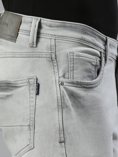 Stretchable Mist Grey Cloud Skinny Fit Jeans