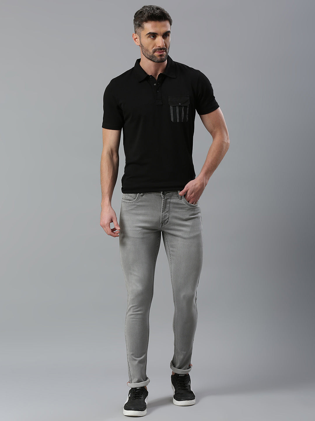 Grey Cloud Skinny Fit Jeans