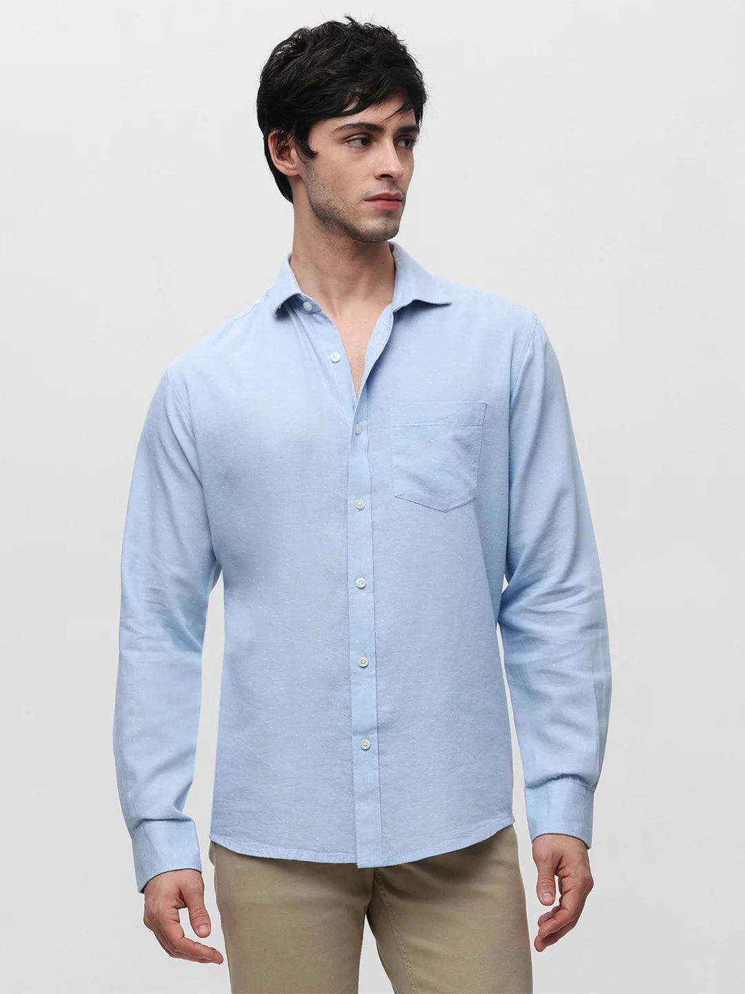 Sky Blue Dobby Shirt