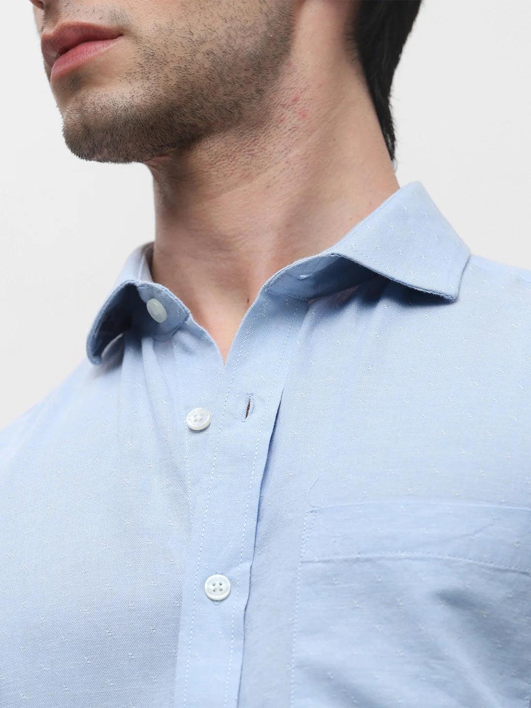 Sky Blue Dobby Shirt