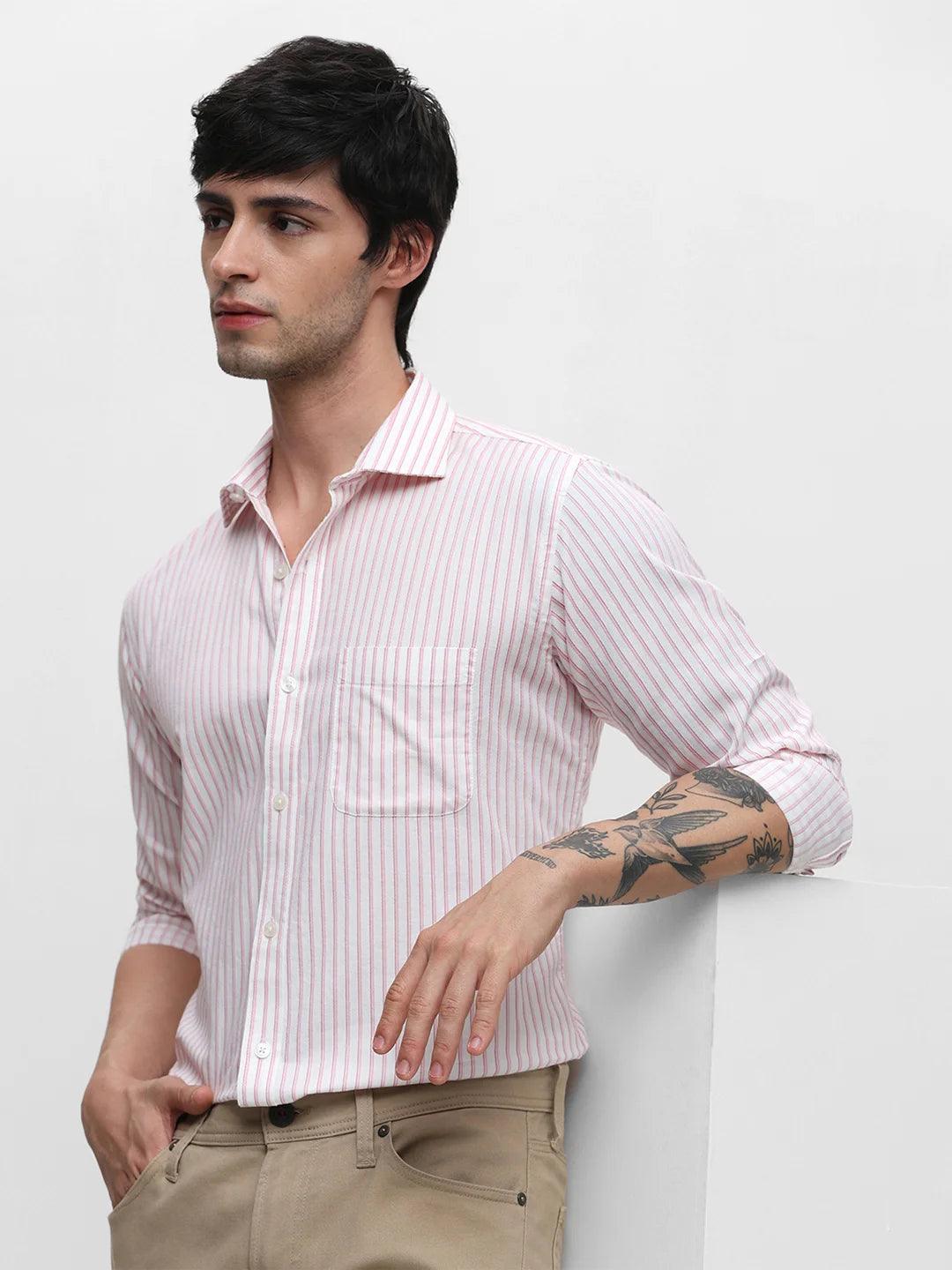 Pink Striped Shirt
