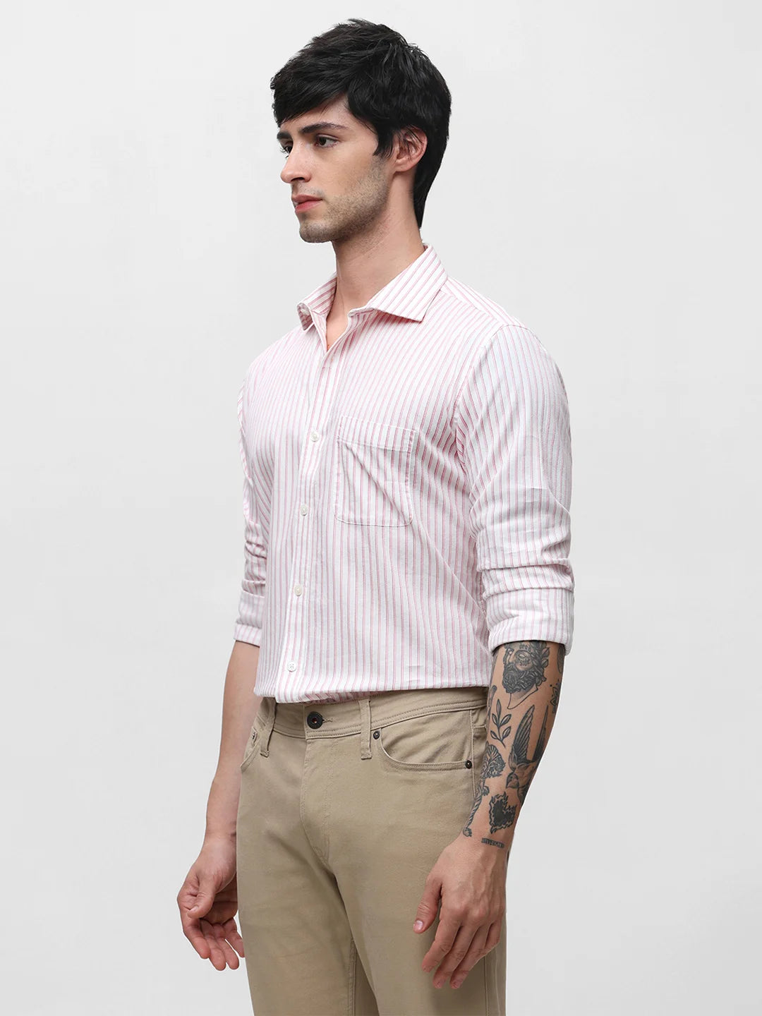 Pink Striped Shirt