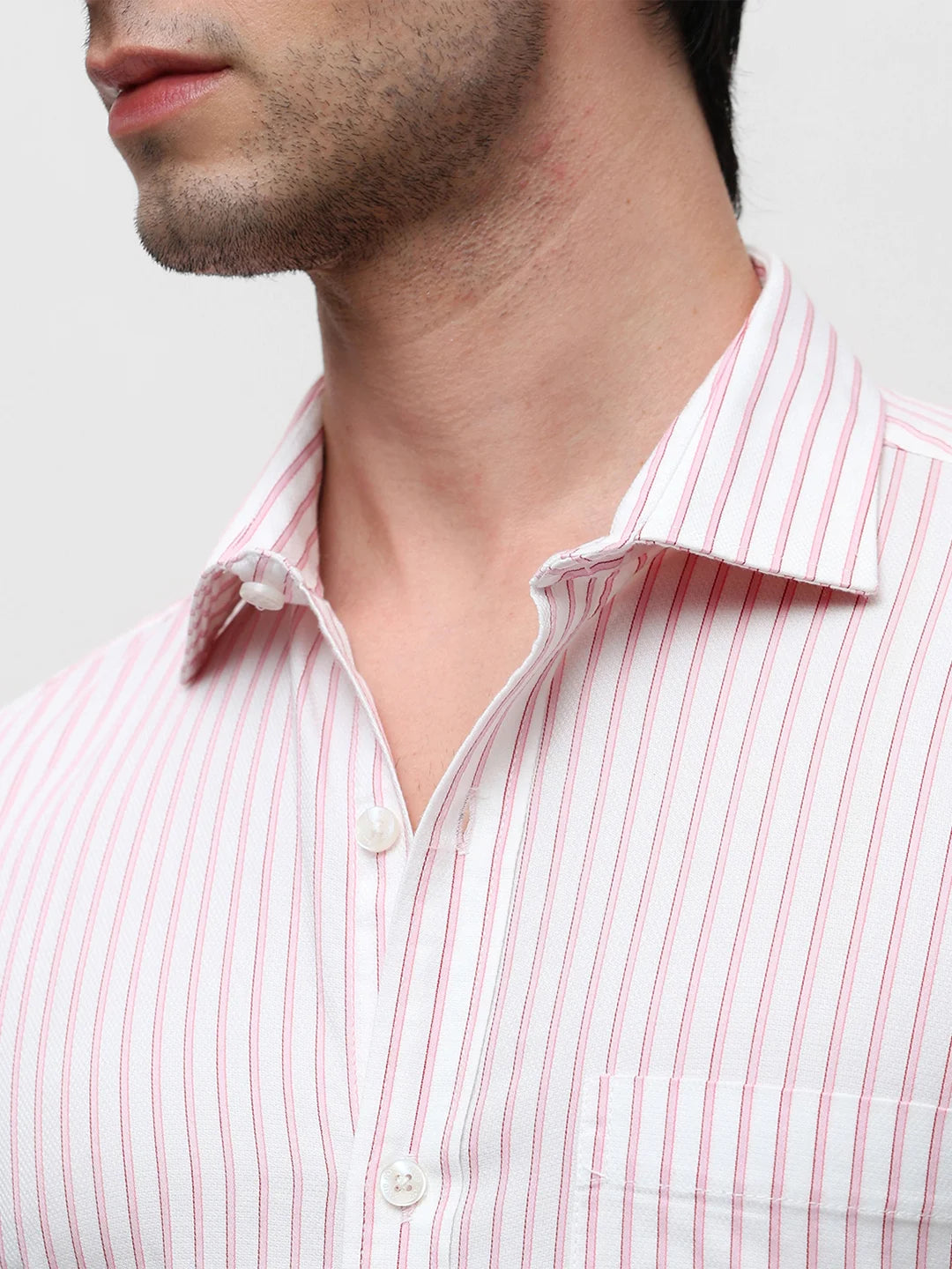 Pink Striped Shirt