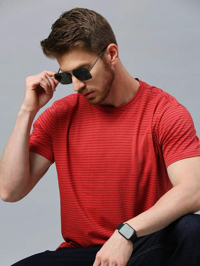 Red Striped Crew T-Shirt