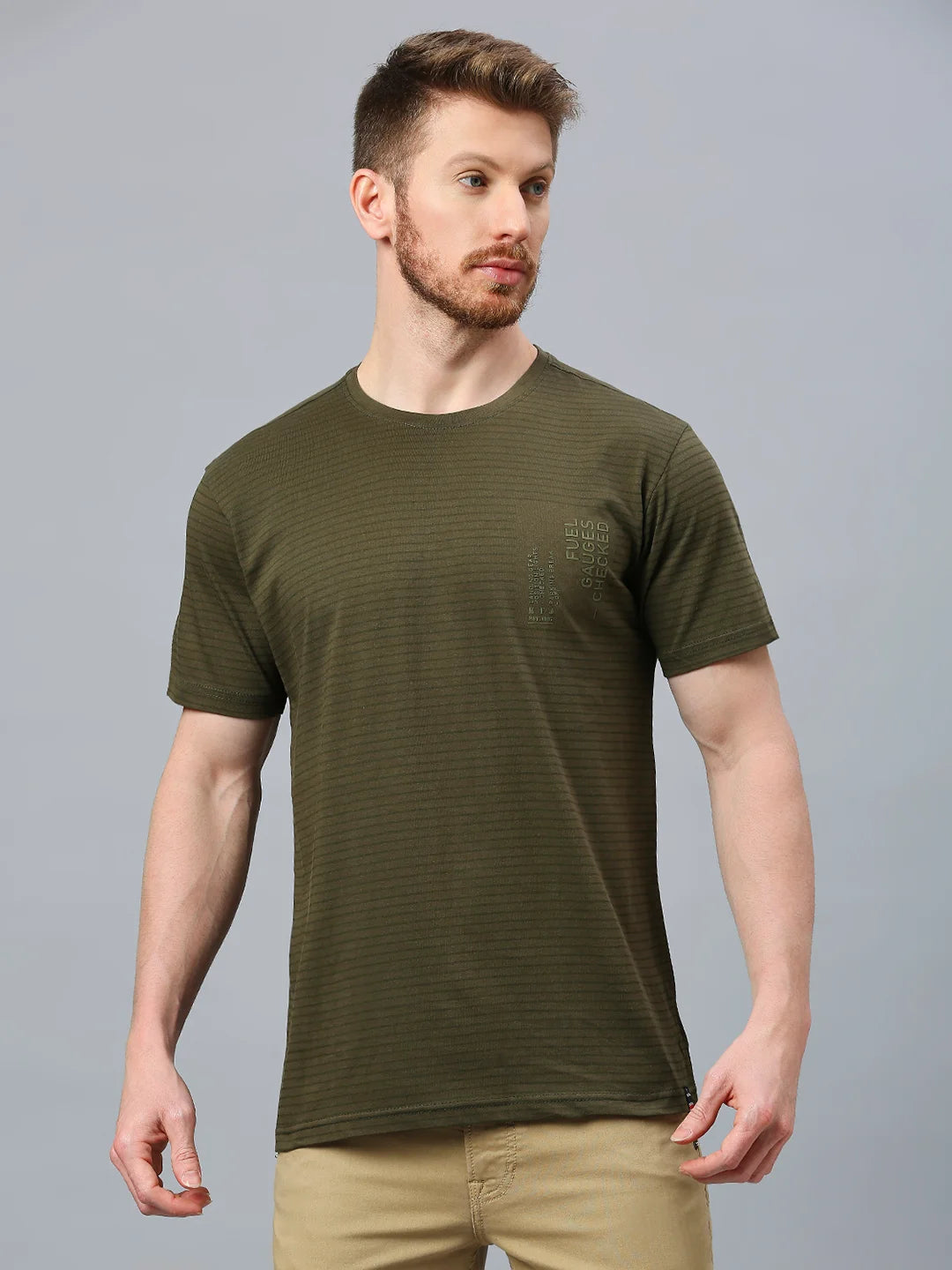 Olive Regular Fit H/S T-SHIRT