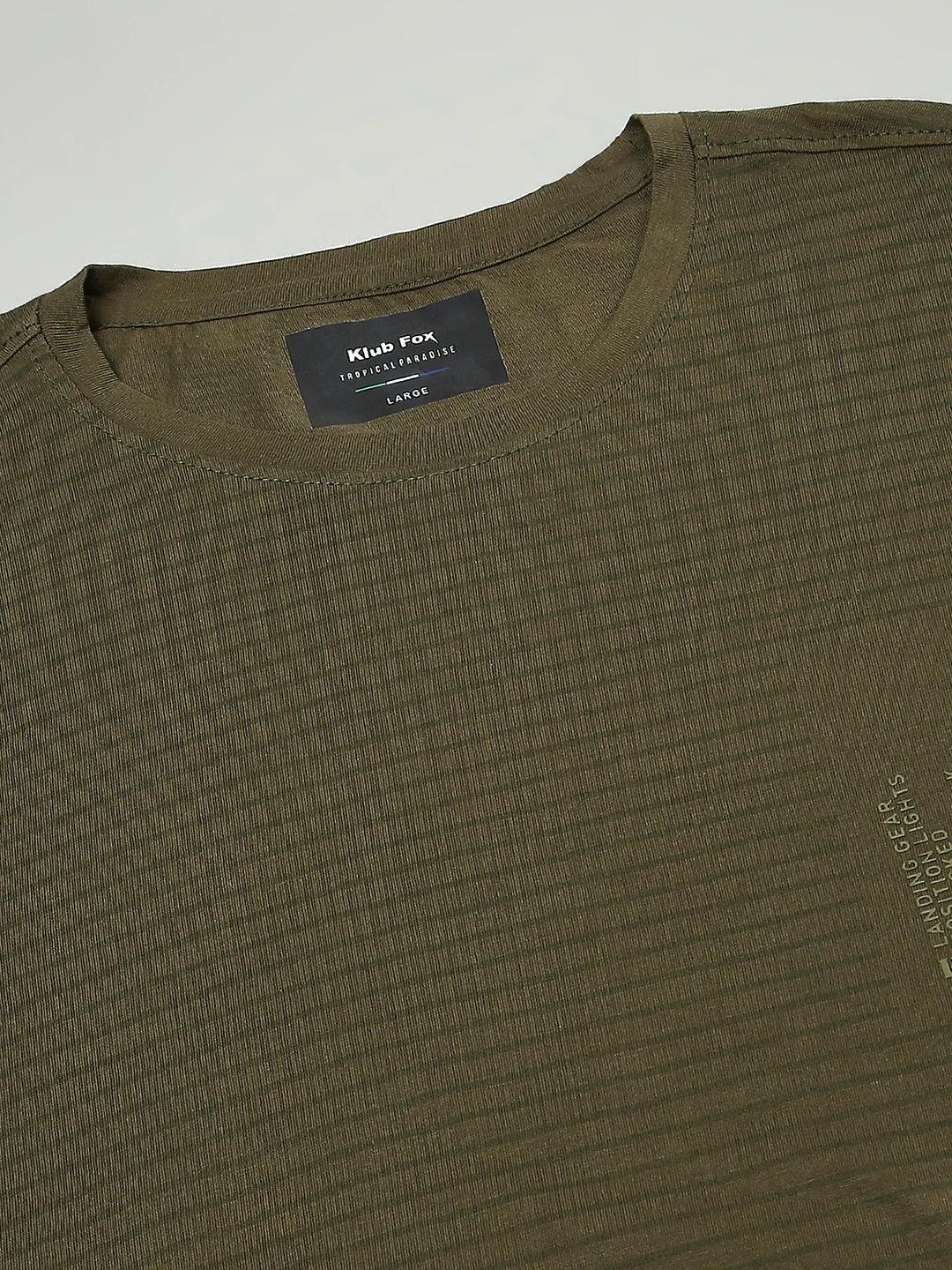 Olive Striped T-Shirt