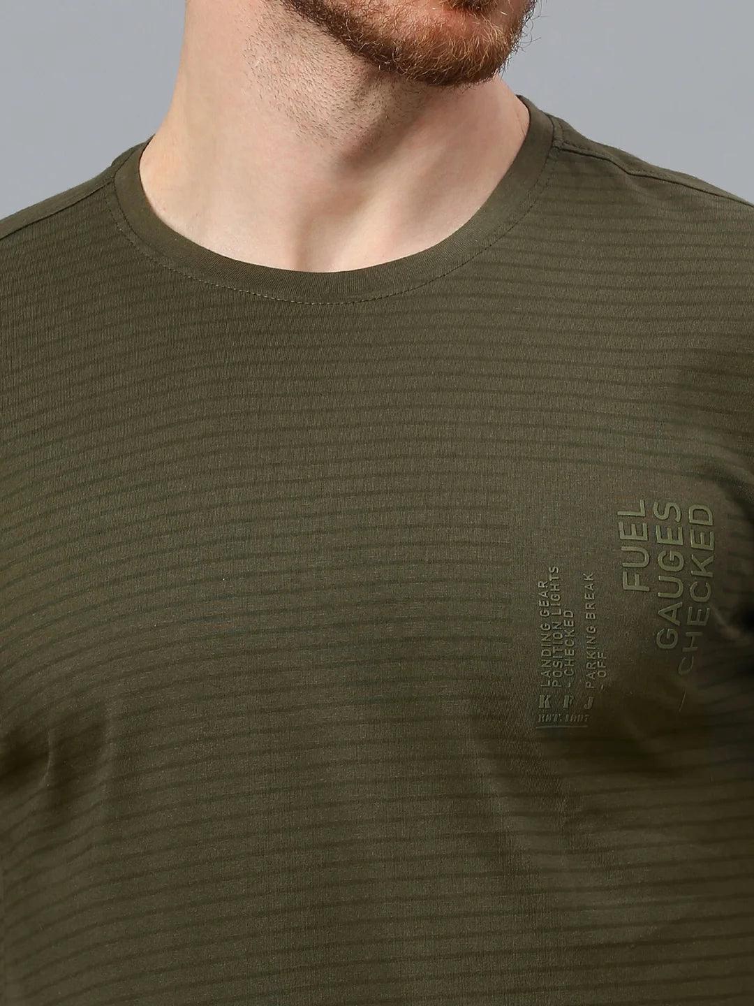 Olive Striped T-Shirt
