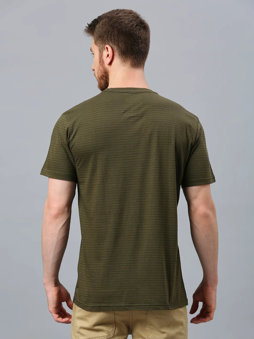 Olive Regular Fit H/S T-SHIRT