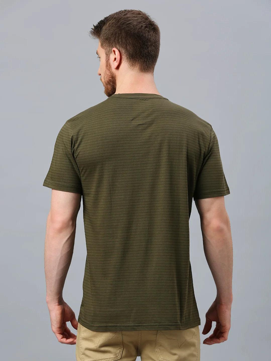 Olive Striped T-Shirt