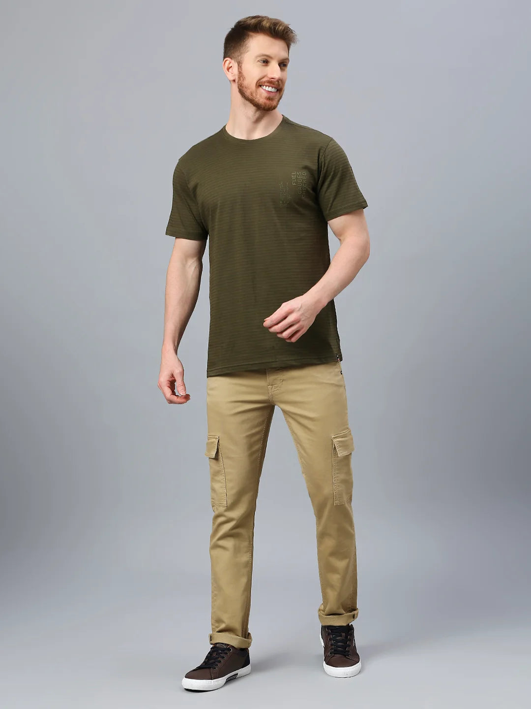 Olive Regular Fit H/S T-SHIRT