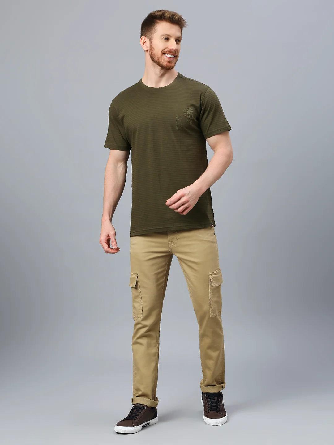 Olive Striped T-Shirt