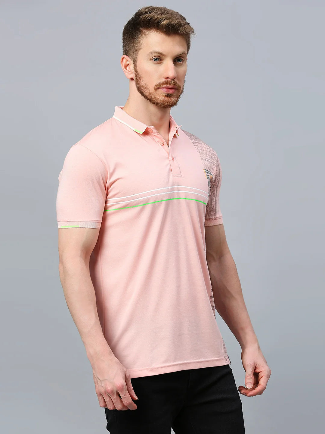 Pink Regular Fit H/S T-SHIRT