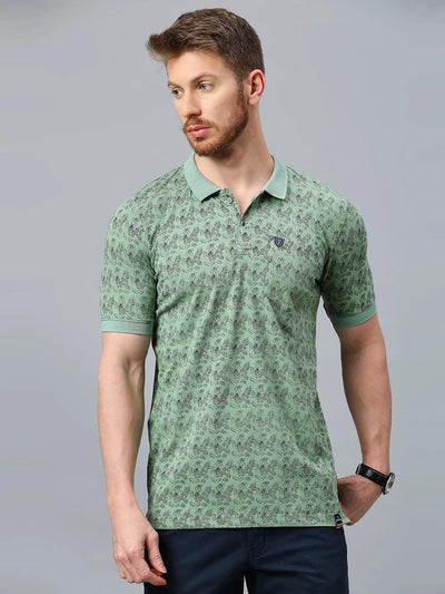Graffiti Persian Green Polo T-Shirt
