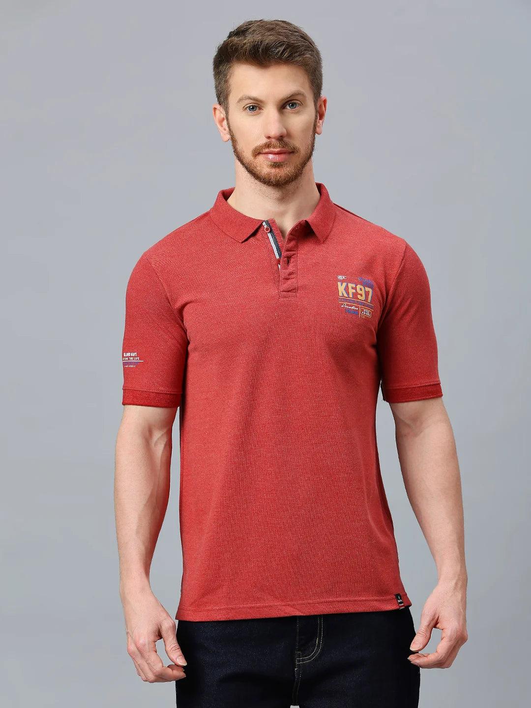 Alpha Polo Brick Red T-Shirt