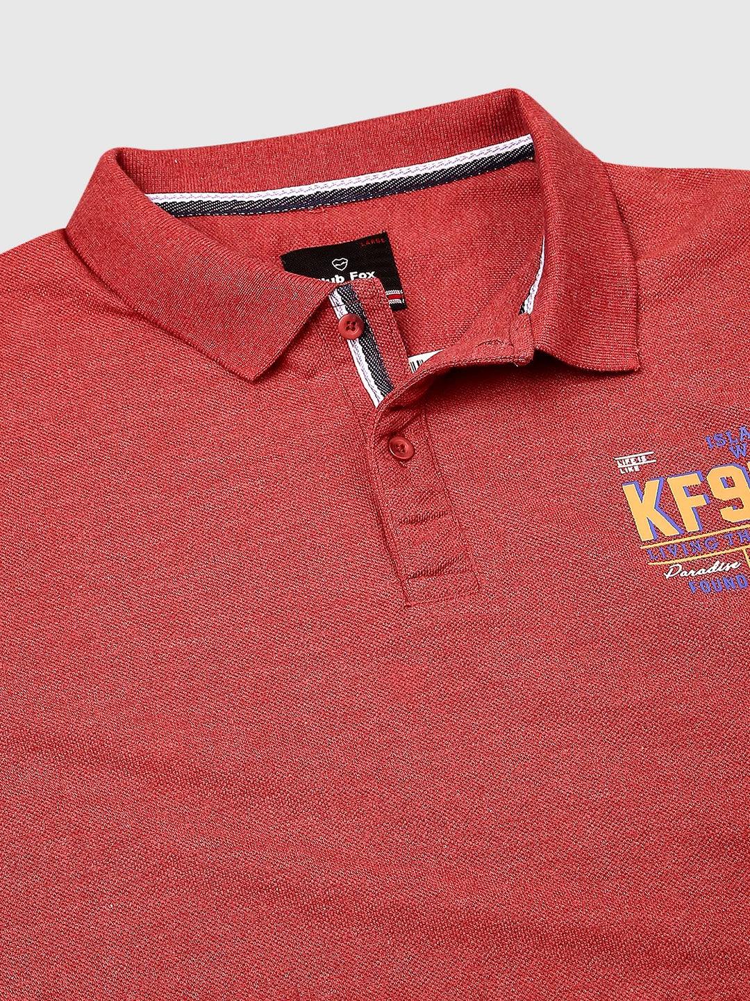 Alpha Polo Brick Red T-Shirt