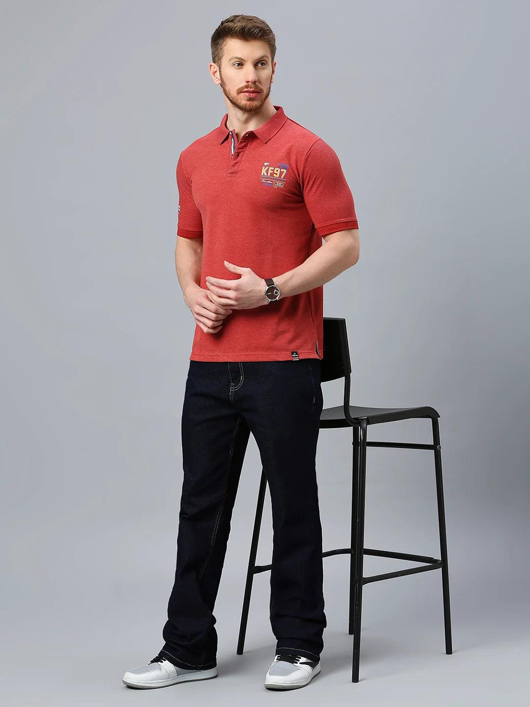 Alpha Polo Brick Red T-Shirt