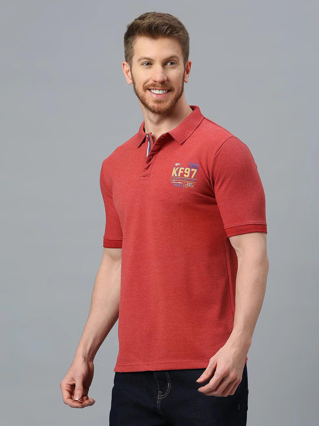 Alpha Polo Brick Red T-Shirt