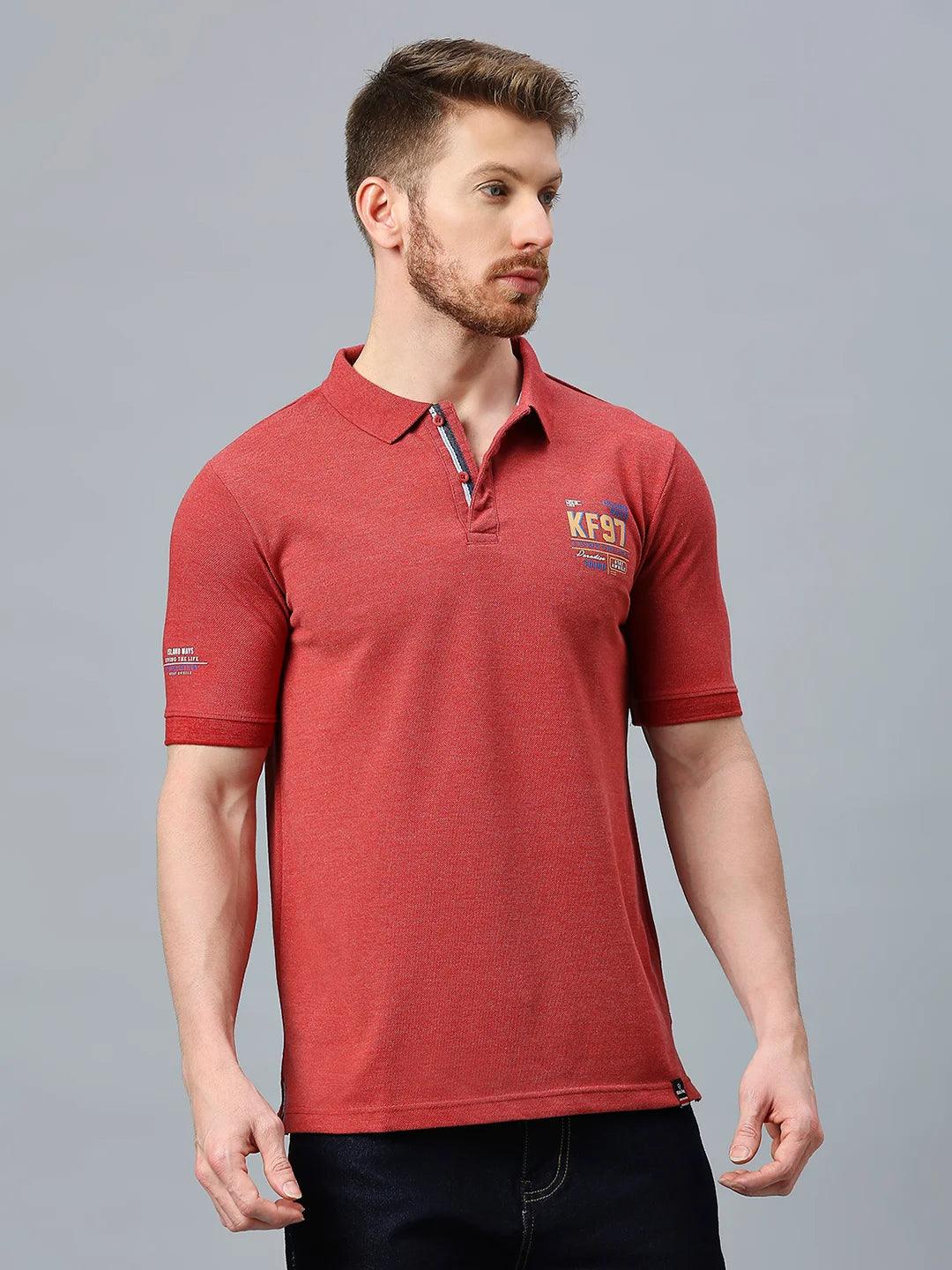 Alpha Polo Brick Red T-Shirt