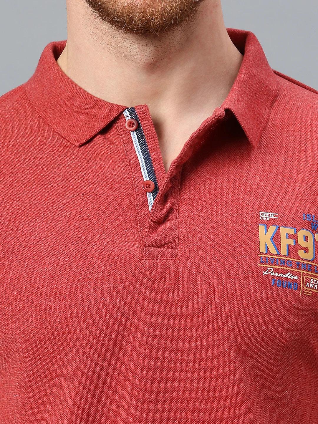 Alpha Polo Brick Red T-Shirt