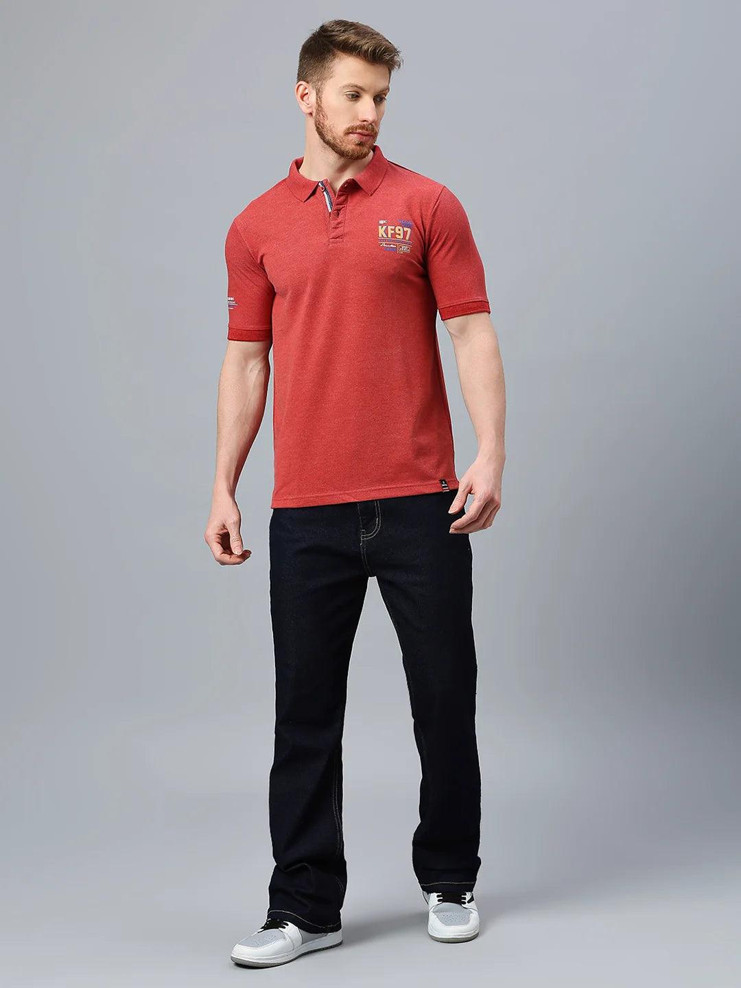 Alpha Polo Brick Red T-Shirt