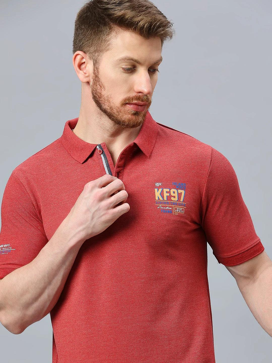 Alpha Polo Brick Red T-Shirt