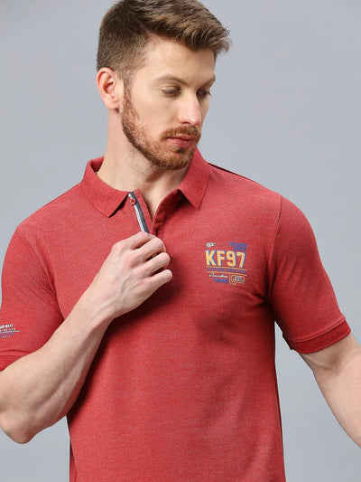 Alpha Polo Brick Red T-Shirt