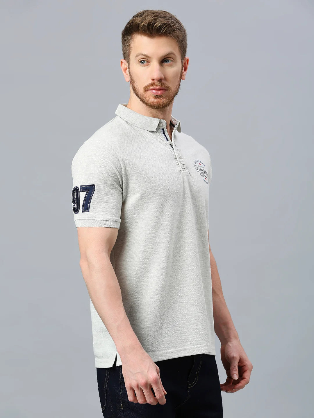 Ecru Melange Regular Fit H/S T-SHIRT