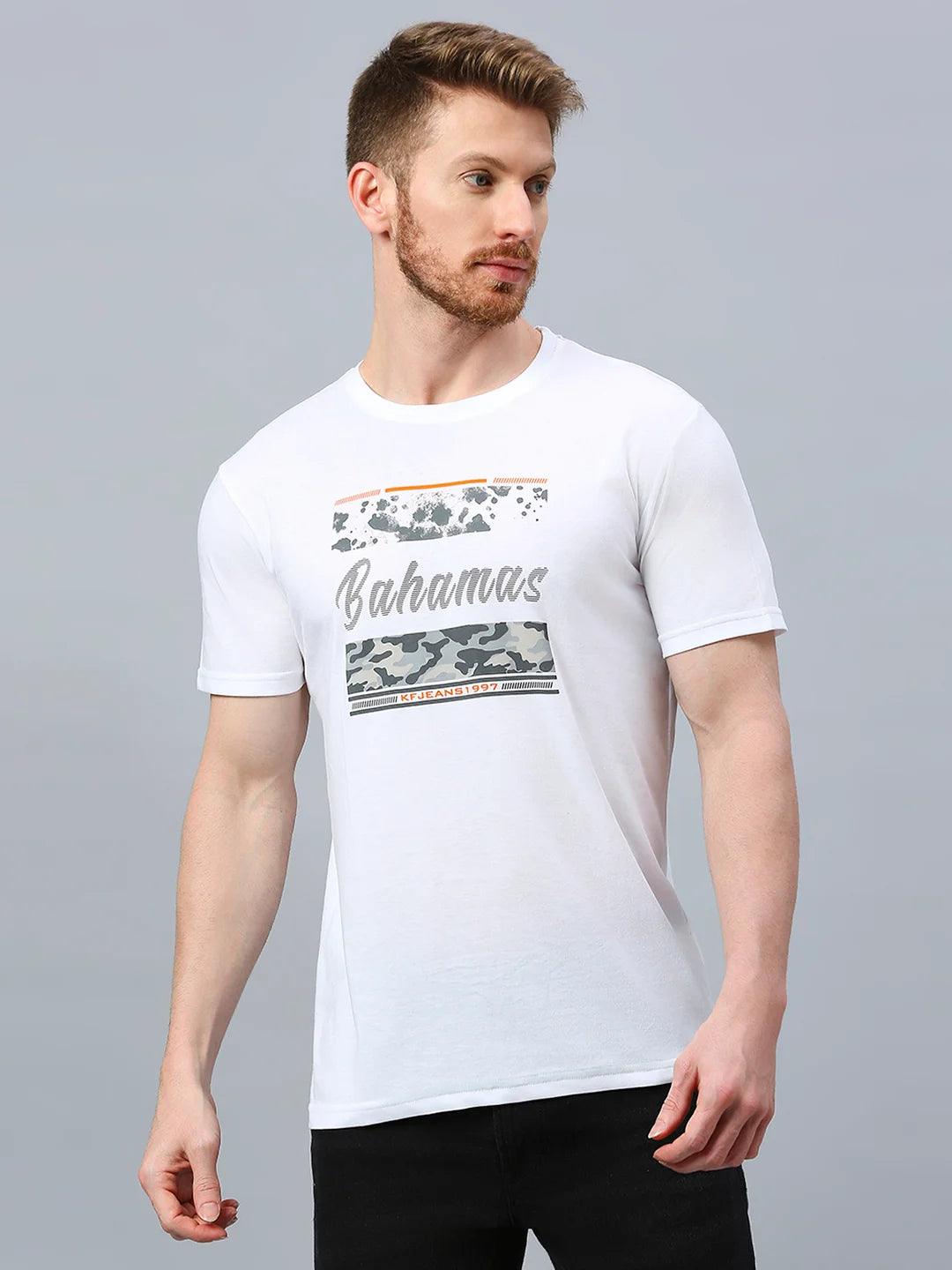 White Printed T-Shirt