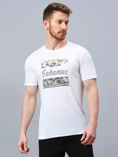 White Printed T-Shirt